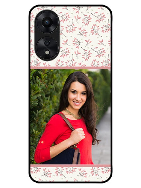 Custom Oppo A78 5G Custom Metal Phone Case - Stunning Floral Design