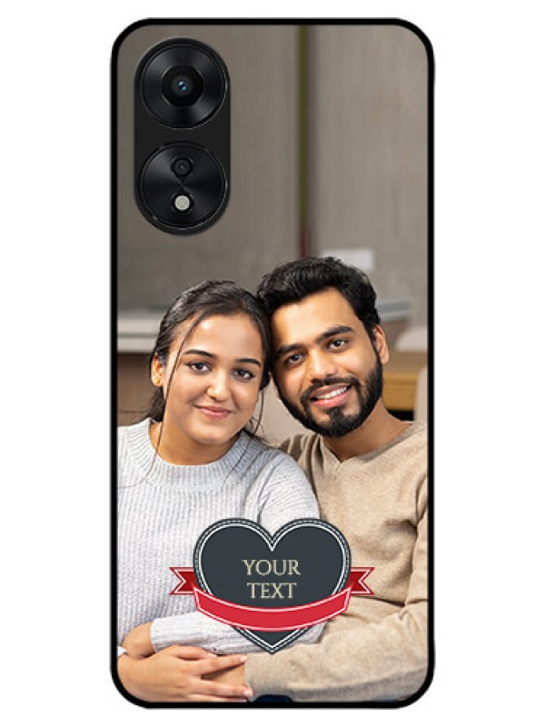 Custom Oppo A78 5G Custom Metal Phone Case - Just Married Couple Design