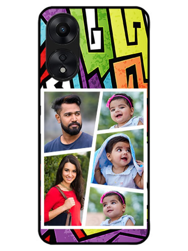 Custom Oppo A78 5G Custom Metal Phone Case - Graffiti Pattern Design