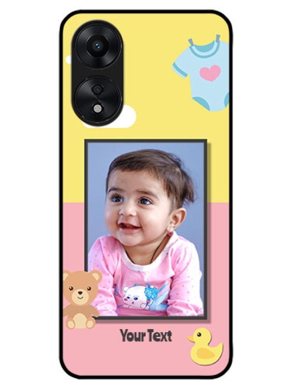 Custom Oppo A78 5G Custom Metal Phone Case - Kids 2 Color Design