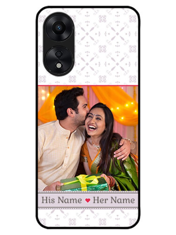 Custom Oppo A78 5G Custom Metal Phone Case - With Photo And Ethnic Design