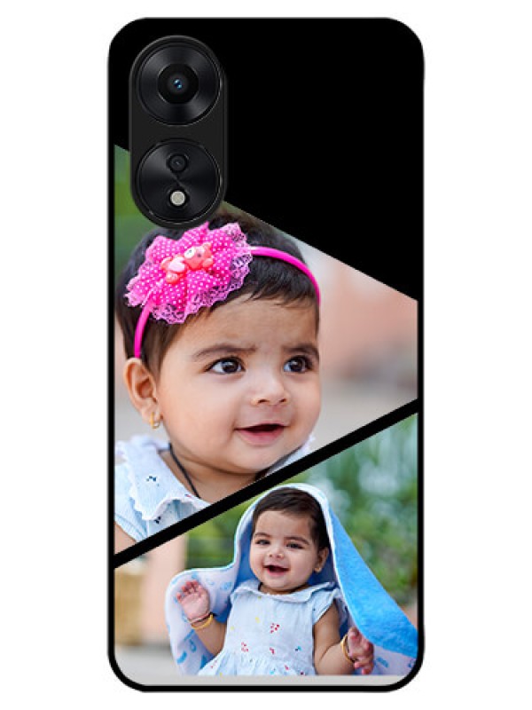 Custom Oppo A78 5G Custom Metal Phone Case - Semi Cut Design