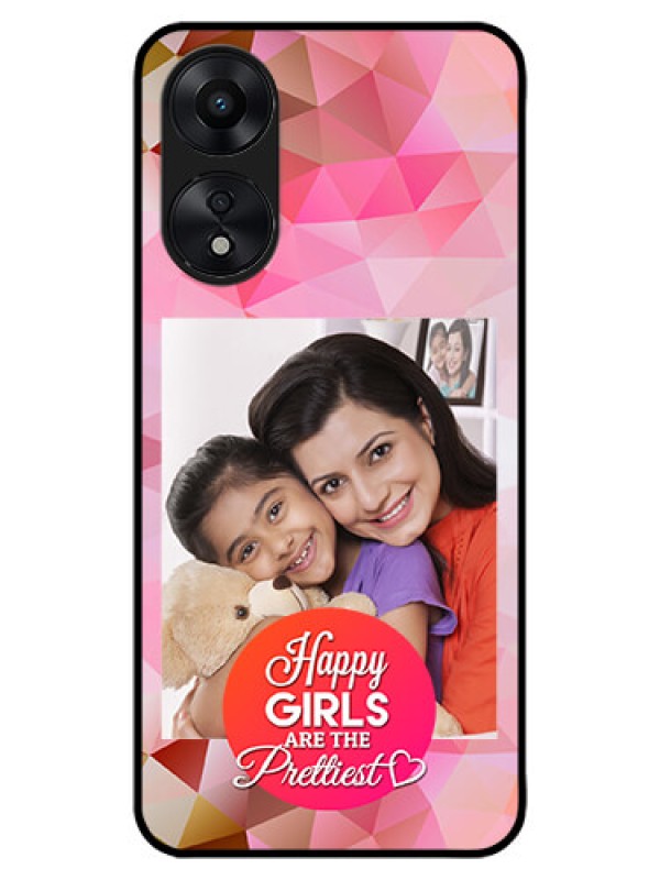 Custom Oppo A78 5G Custom Metal Phone Case - Abstract Triangle Design