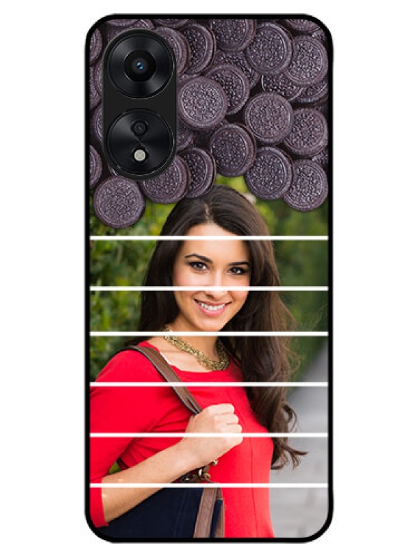 Custom Oppo A78 5G Custom Metal Phone Case - With Oreo Biscuit Design