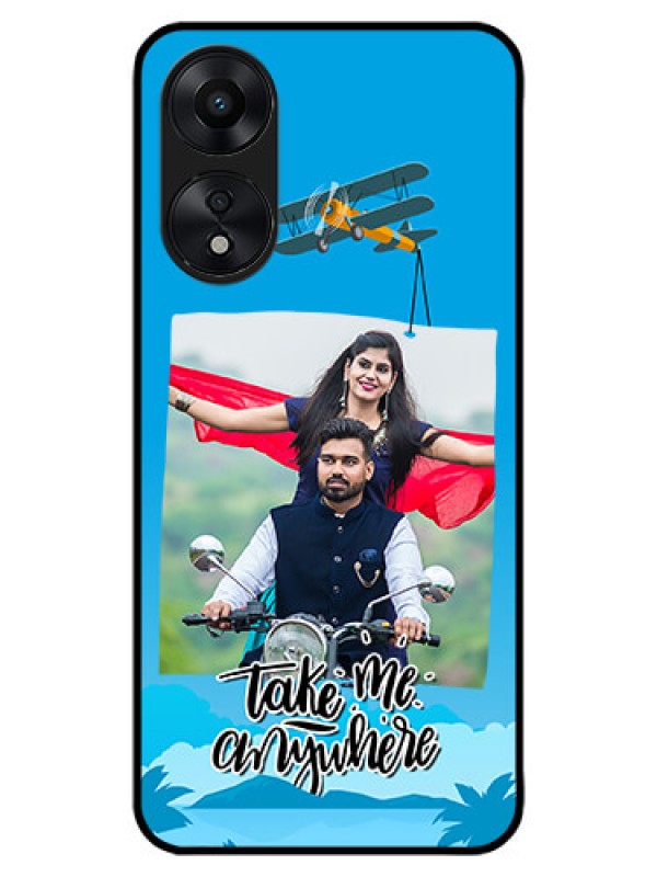 Custom Oppo A78 5G Custom Metal Phone Case - Traveller Design