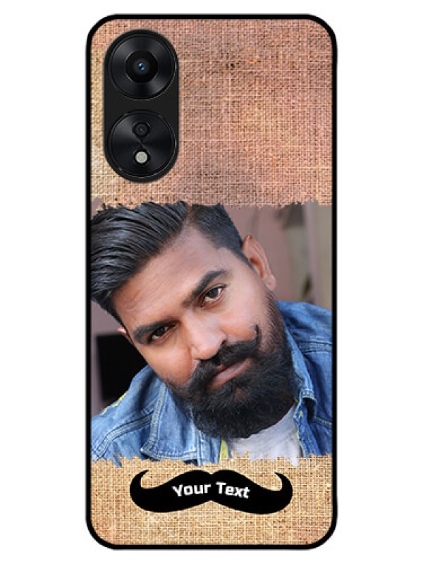 Custom Oppo A78 5G Custom Metal Phone Case - With Texture Design