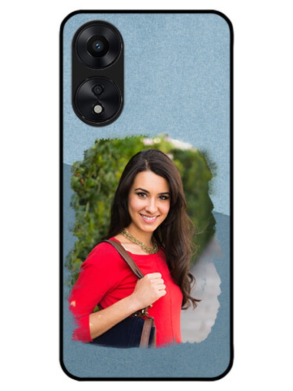 Custom Oppo A78 5G Custom Metal Phone Case - Grunge Line Art Design