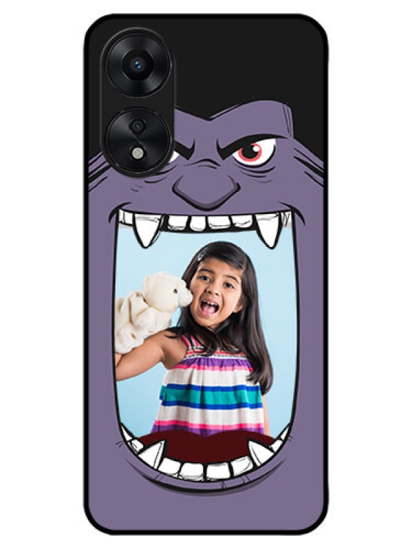 Custom Oppo A78 5G Custom Metal Phone Case - Angry Monster Design