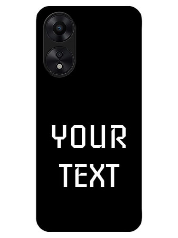 Custom Oppo A78 5G Custom Metal Phone Case - Your Name Design