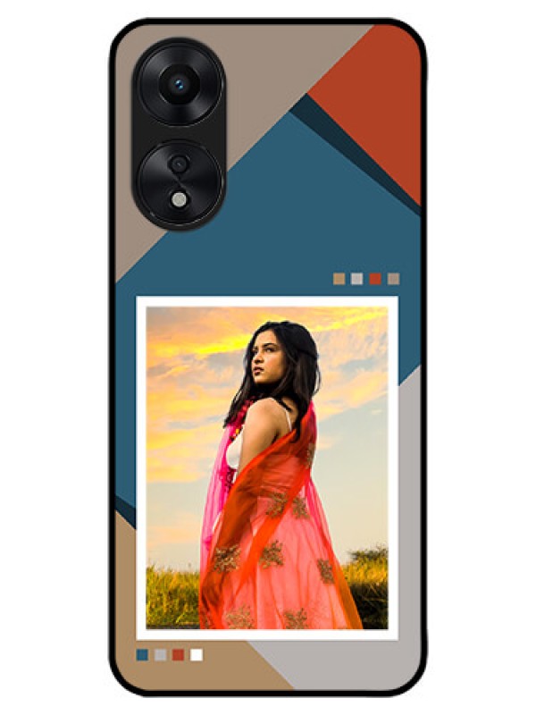 Custom Oppo A78 5G Custom Metal Phone Case - Retro Color Pallet Design