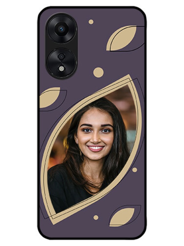 Custom Oppo A78 5G Custom Metal Phone Case - Falling Leaf Design