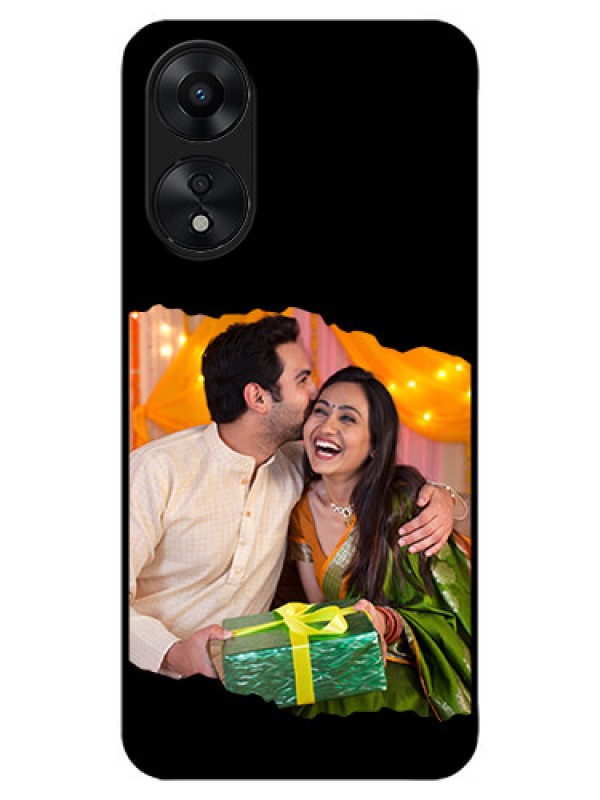 Custom Oppo A78 5G Custom Metal Phone Case - Tear - Off Design