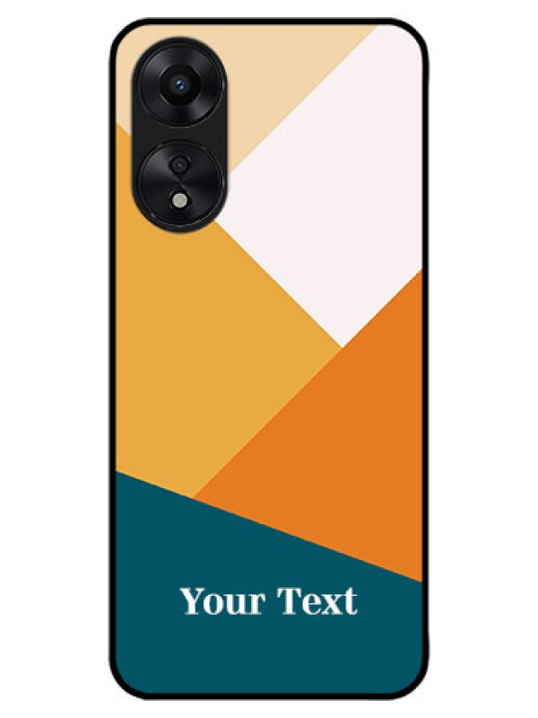 Custom Oppo A78 5G Custom Metal Phone Case - Stacked Multi - Colour Design