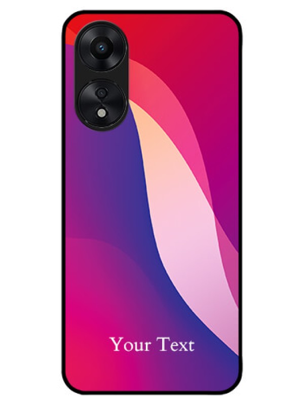 Custom Oppo A78 5G Custom Metal Phone Case - Digital Abstract Overlap Design