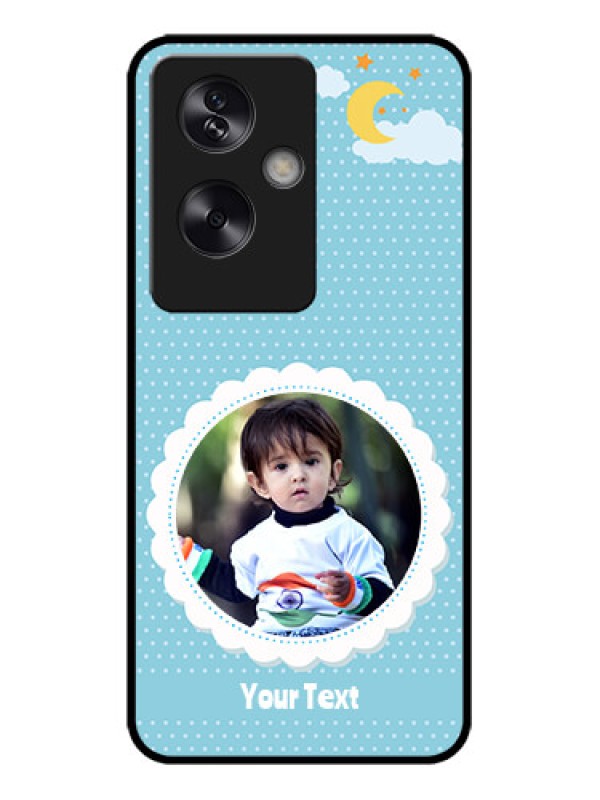 Custom Oppo A79 5G Custom Metal Phone Case - Violet Pattern Design