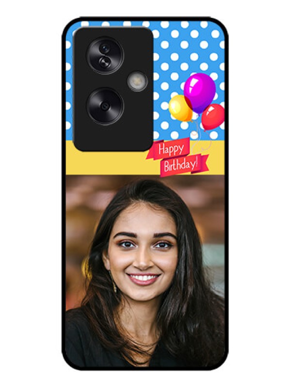 Custom Oppo A79 5G Custom Metal Phone Case - Happy Birthday Design