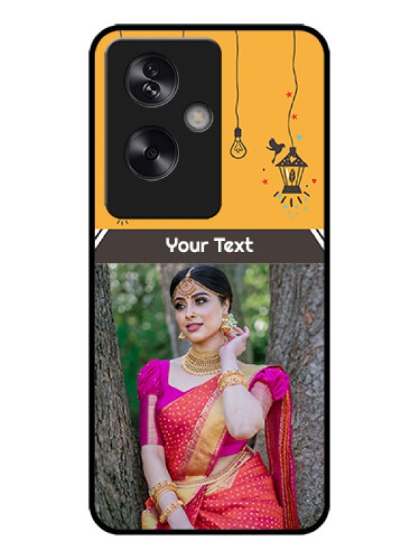 Custom Oppo A79 5G Custom Metal Phone Case - With Family Picture And Icons