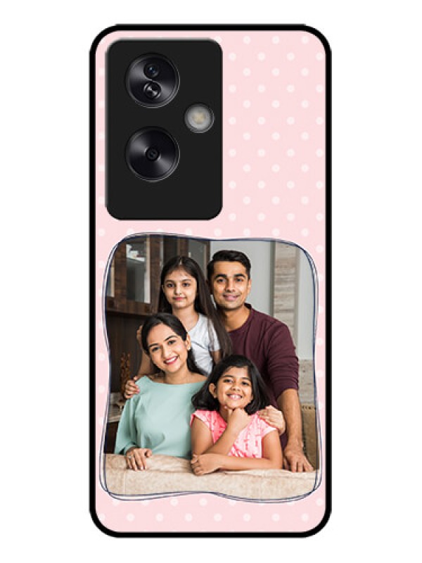 Custom Oppo A79 5G Custom Metal Phone Case - Family With Dots Design
