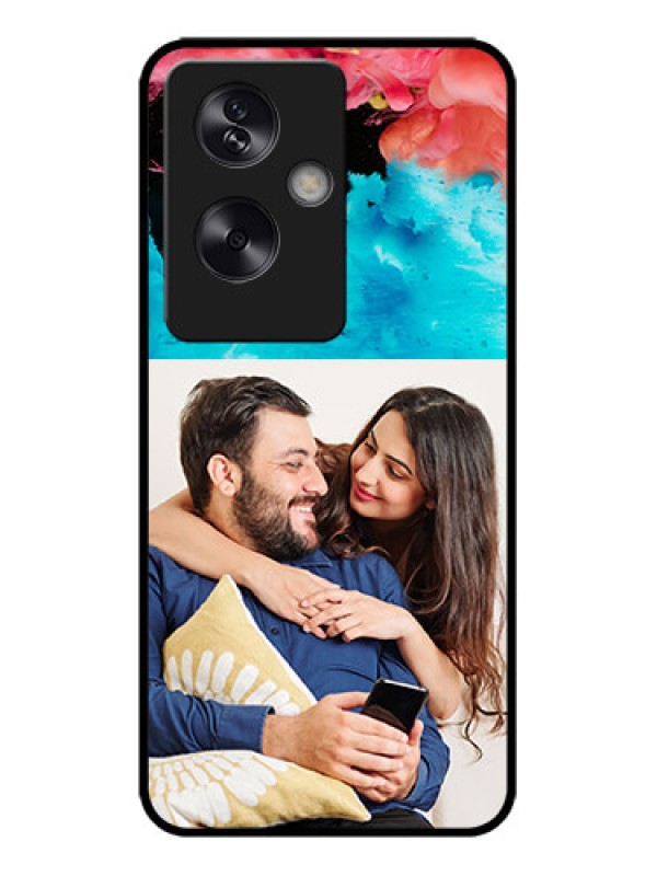 Custom Oppo A79 5G Custom Metal Phone Case - Quote With Acrylic Painting Design