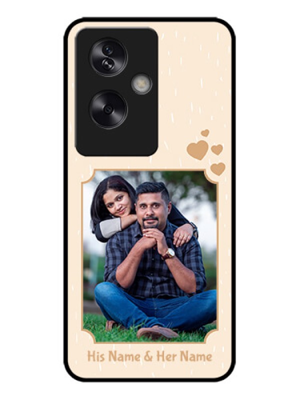 Custom Oppo A79 5G Custom Metal Phone Case - With Confetti Love Design
