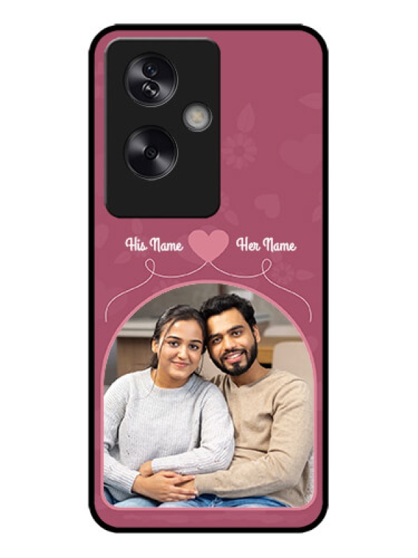 Custom Oppo A79 5G Custom Metal Phone Case - Love Floral Design