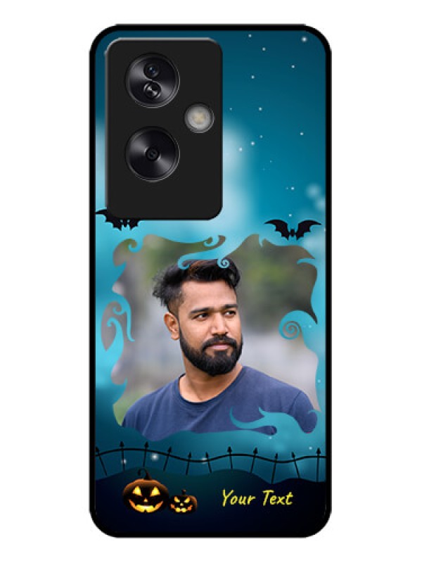 Custom Oppo A79 5G Custom Metal Phone Case - Halloween Frame Design