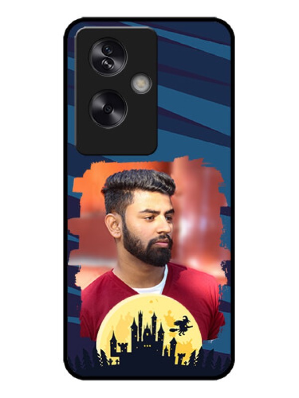 Custom Oppo A79 5G Custom Metal Phone Case - Halloween Witch Design