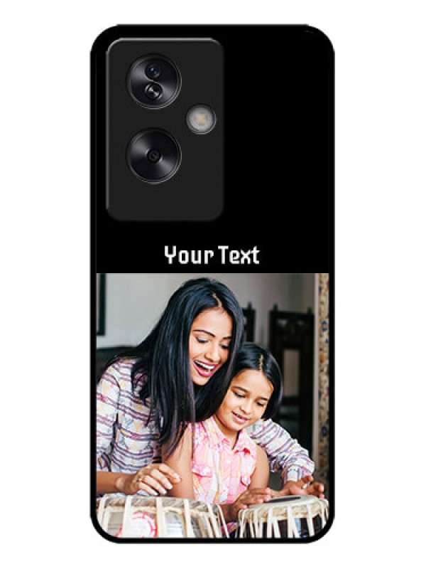 Custom Oppo A79 5G Custom Metal Phone Case - Photo With Name Design