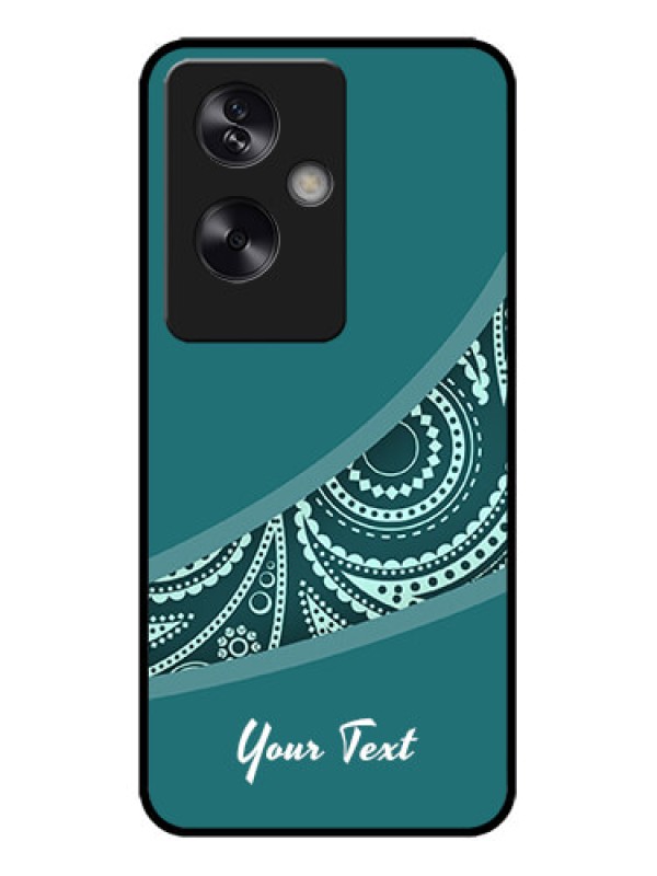 Custom Oppo A79 5G Custom Metal Phone Case - Semi Visible Floral Design