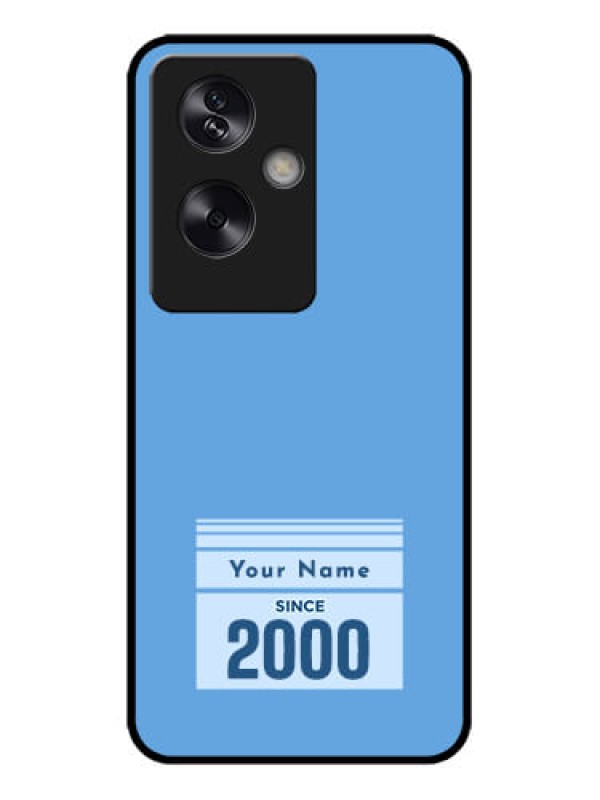 Custom Oppo A79 5G Custom Metal Phone Case - Custom Year Of Birth Design