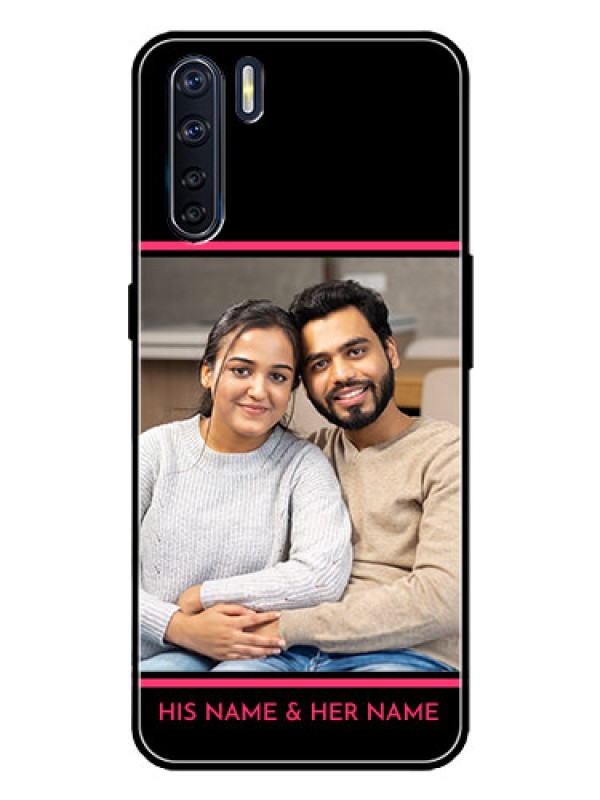 Custom Oppo F15 Custom Metal Phone Case - With Add Text Design