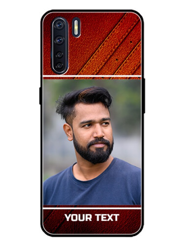 Custom Oppo F15 Custom Metal Phone Case - Leather Phone Case Design