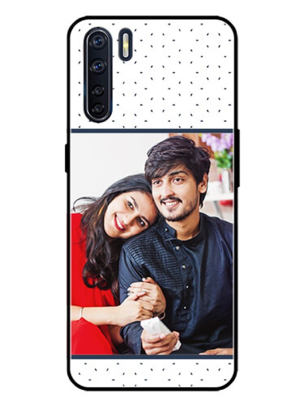 Custom Oppo F15 Custom Metal Phone Case - Premium Dot Design