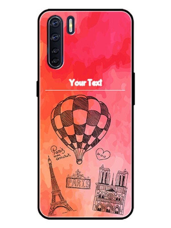 Custom Oppo F15 Custom Metal Phone Case - Paris Theme Design