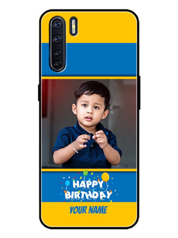 Custom Oppo F15 Custom Metal Phone Case - Birthday Wishes Design