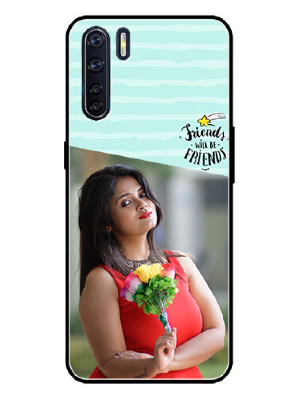 Custom Oppo F15 Custom Metal Phone Case - Friends Picture Icon Design