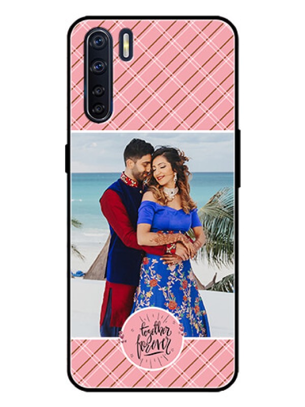 Custom Oppo F15 Custom Metal Phone Case - Together Forever Design