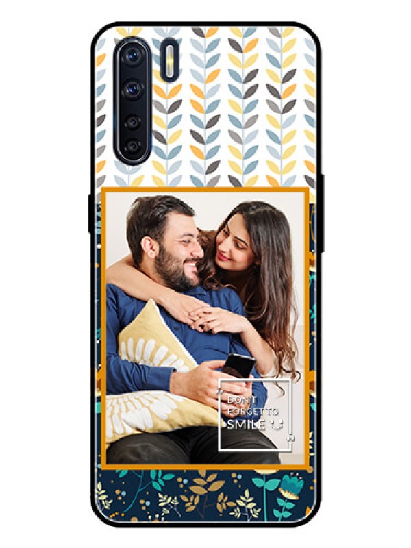 Custom Oppo F15 Custom Metal Phone Case - Pattern Design