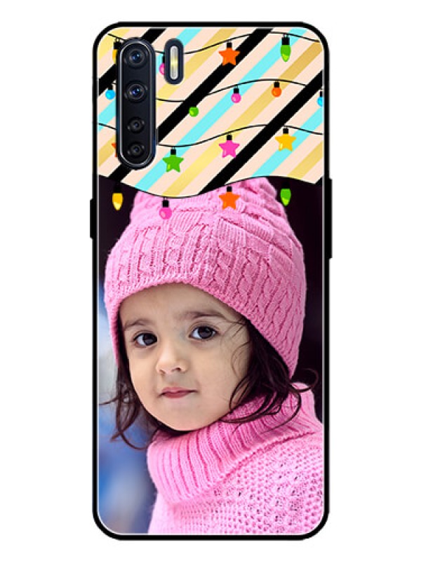 Custom Oppo F15 Custom Metal Phone Case - Lights Hanging Design