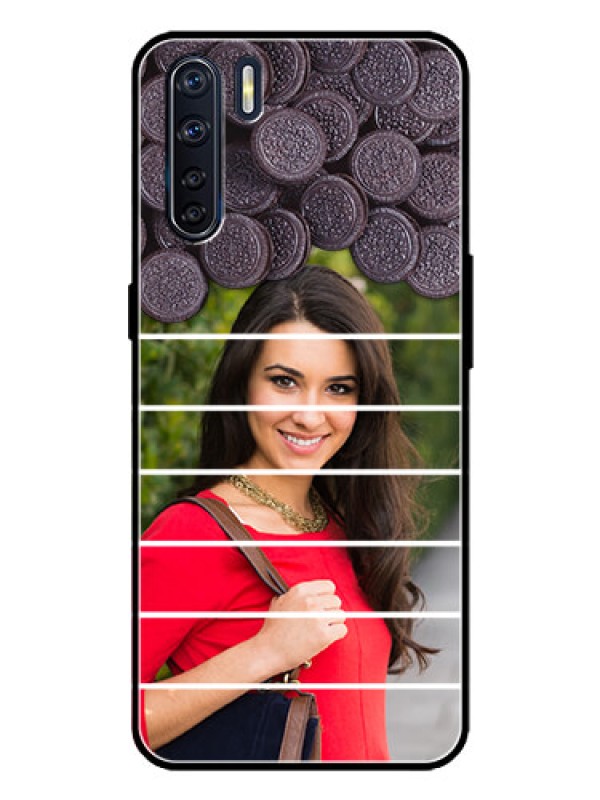 Custom Oppo F15 Custom Metal Phone Case - With Oreo Biscuit Design