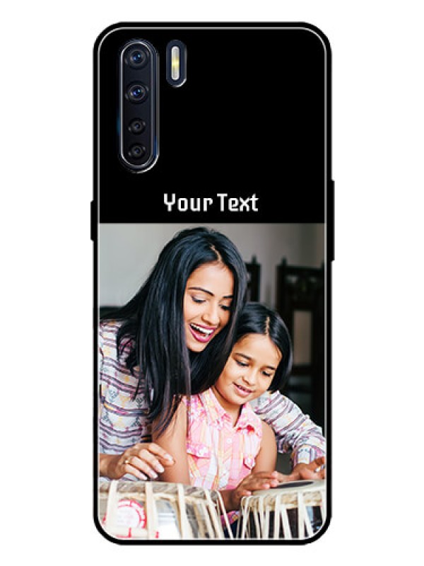 Custom Oppo F15 Custom Metal Phone Case - Photo With Name Design