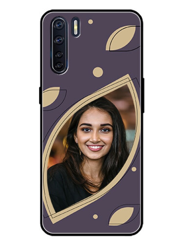 Custom Oppo F15 Custom Metal Phone Case - Falling Leaf Design