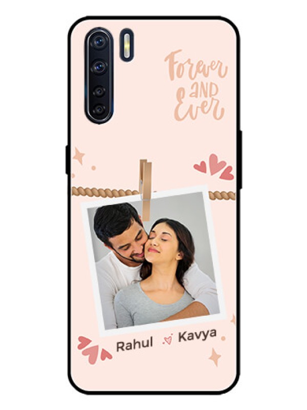 Custom Oppo F15 Custom Metal Phone Case - Forever And Ever Love Design