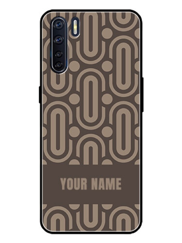 Custom Oppo F15 Custom Metal Phone Case - Captivating Zero Pattern Design