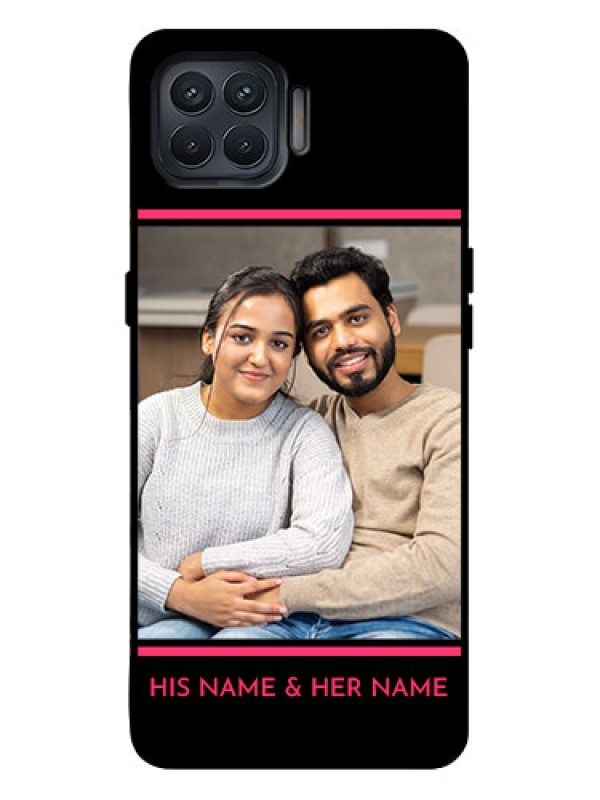 Custom Oppo F17 Pro Custom Metal Phone Case - With Add Text Design