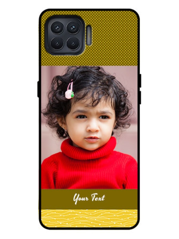 Custom Oppo F17 Pro Custom Metal Phone Case - Simple Green Color Design