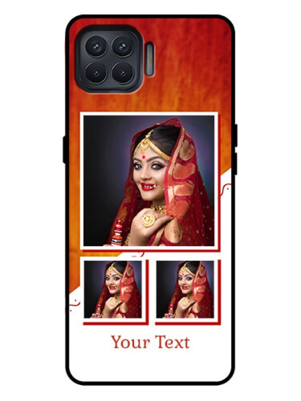 Custom Oppo F17 Pro Custom Metal Phone Case - Wedding Memories Design