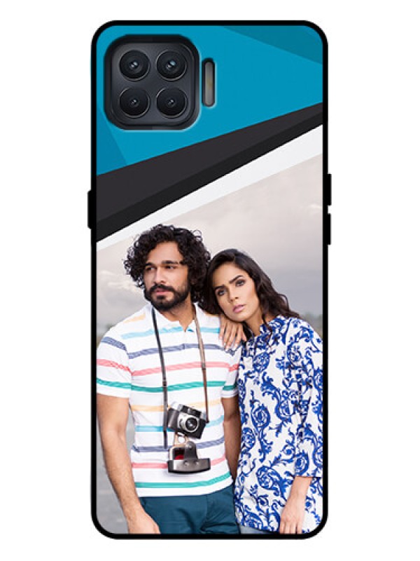 Custom Oppo F17 Pro Custom Metal Phone Case - Simple Pattern Photo Upload Design