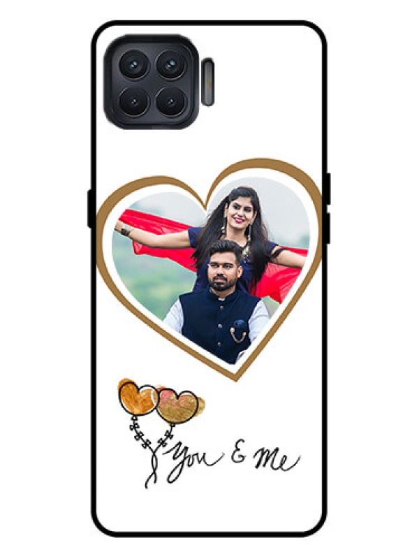 Custom Oppo F17 Pro Custom Metal Phone Case - You and Me Design
