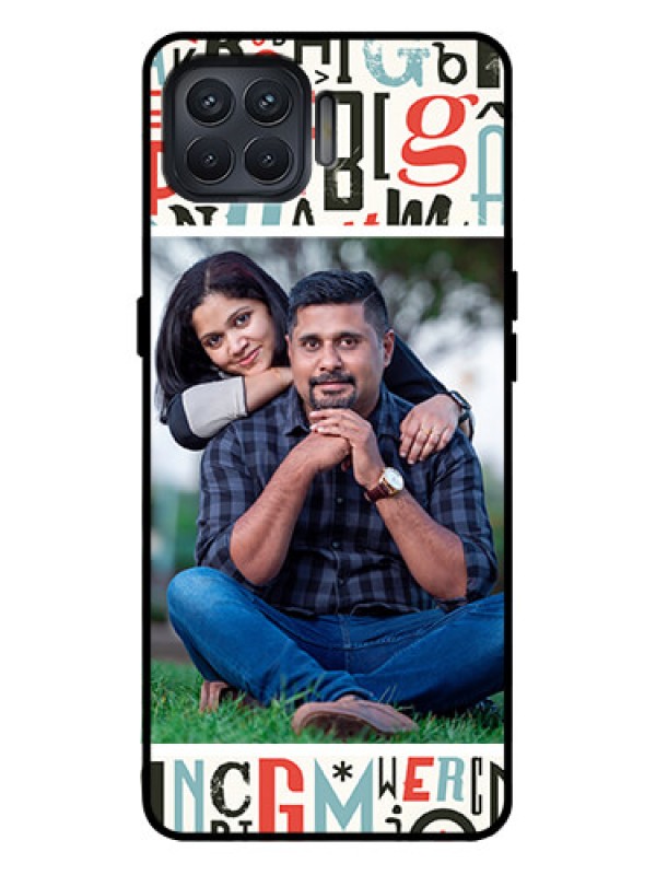 Custom Oppo F17 Pro Custom Metal Phone Case - Alphabet Design